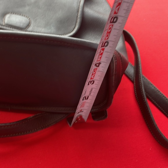 VINTAGE COACH BLACK LEATHER BACKPACK - Picture 11 of 13